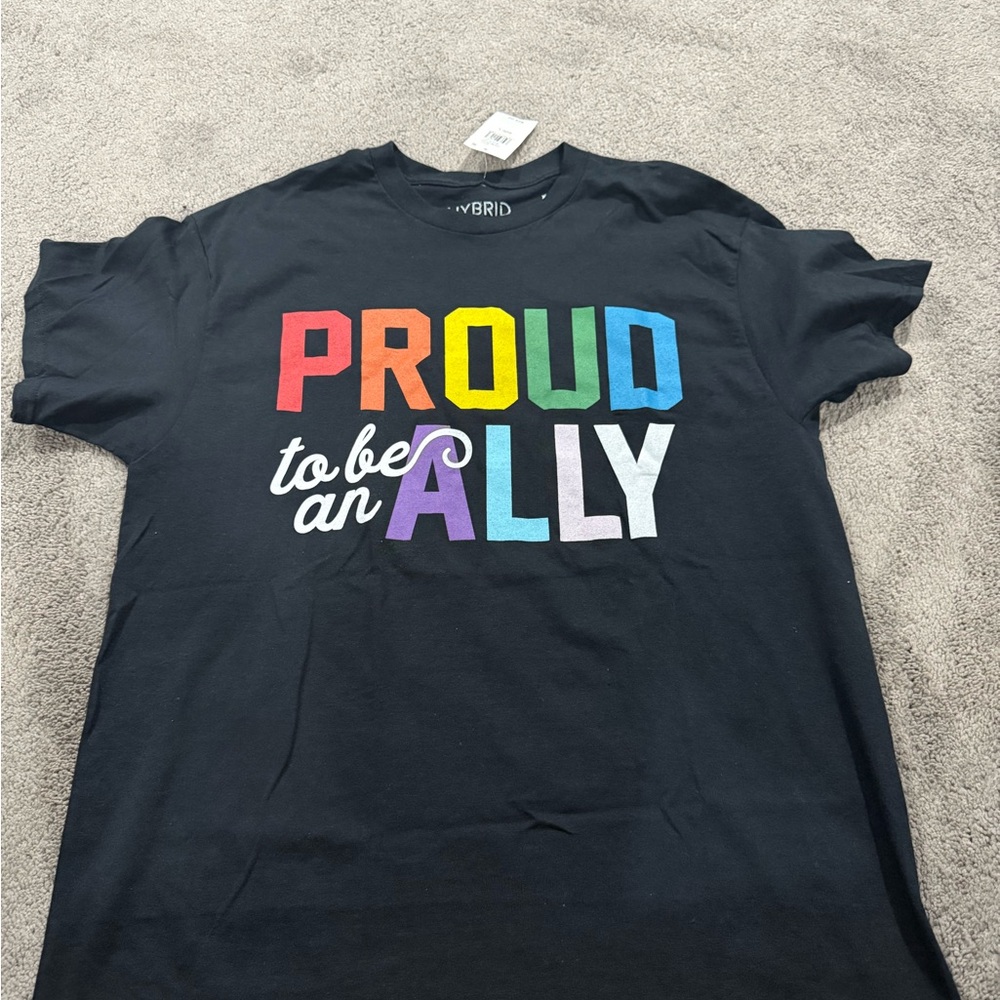 Black 'Proud to be an Ally' T-Shirt